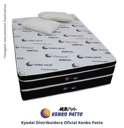 Detalhe de acabamento de colchão Kenko Patto